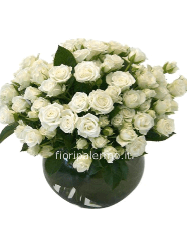 Bouquet di fiorellini e rose bianche - Fiori online, vendita e consegna  fiori a domicilio, rose e bouquet