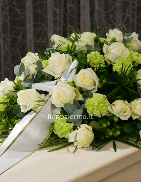 Cuscino funebre Bianco