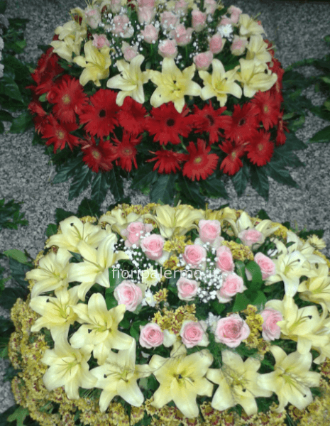 Cuscino funebre colori misti