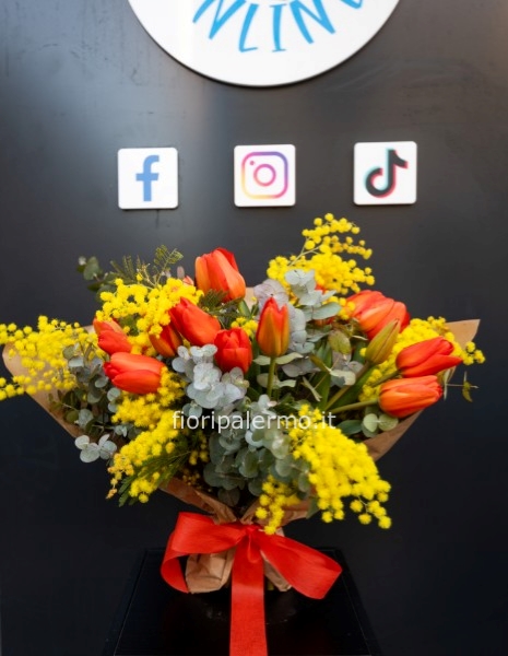 Mimose e tulipani 